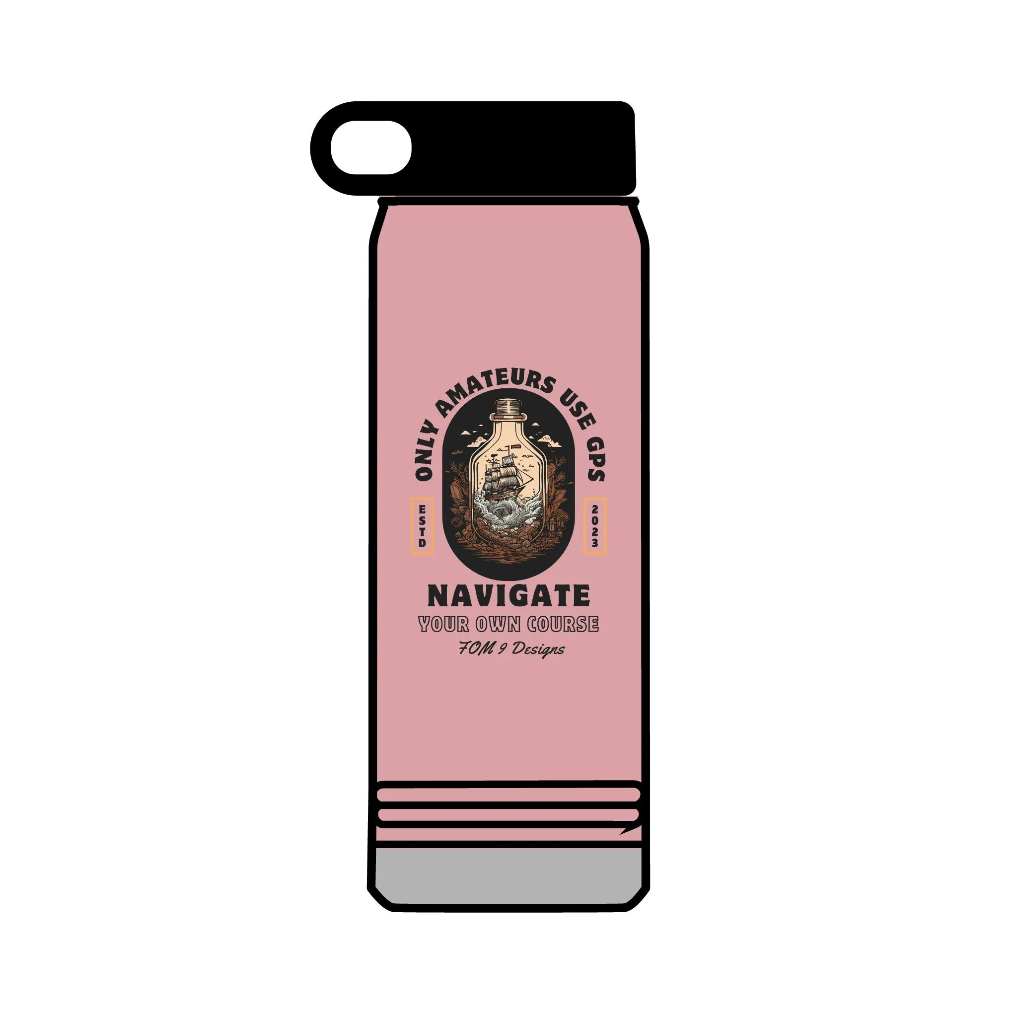 FOM 9 GPS Water Bottle, 32oz