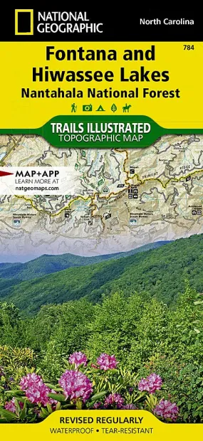 Fontana and Hiwassee Lakes Map [Nantahala National Forest]
