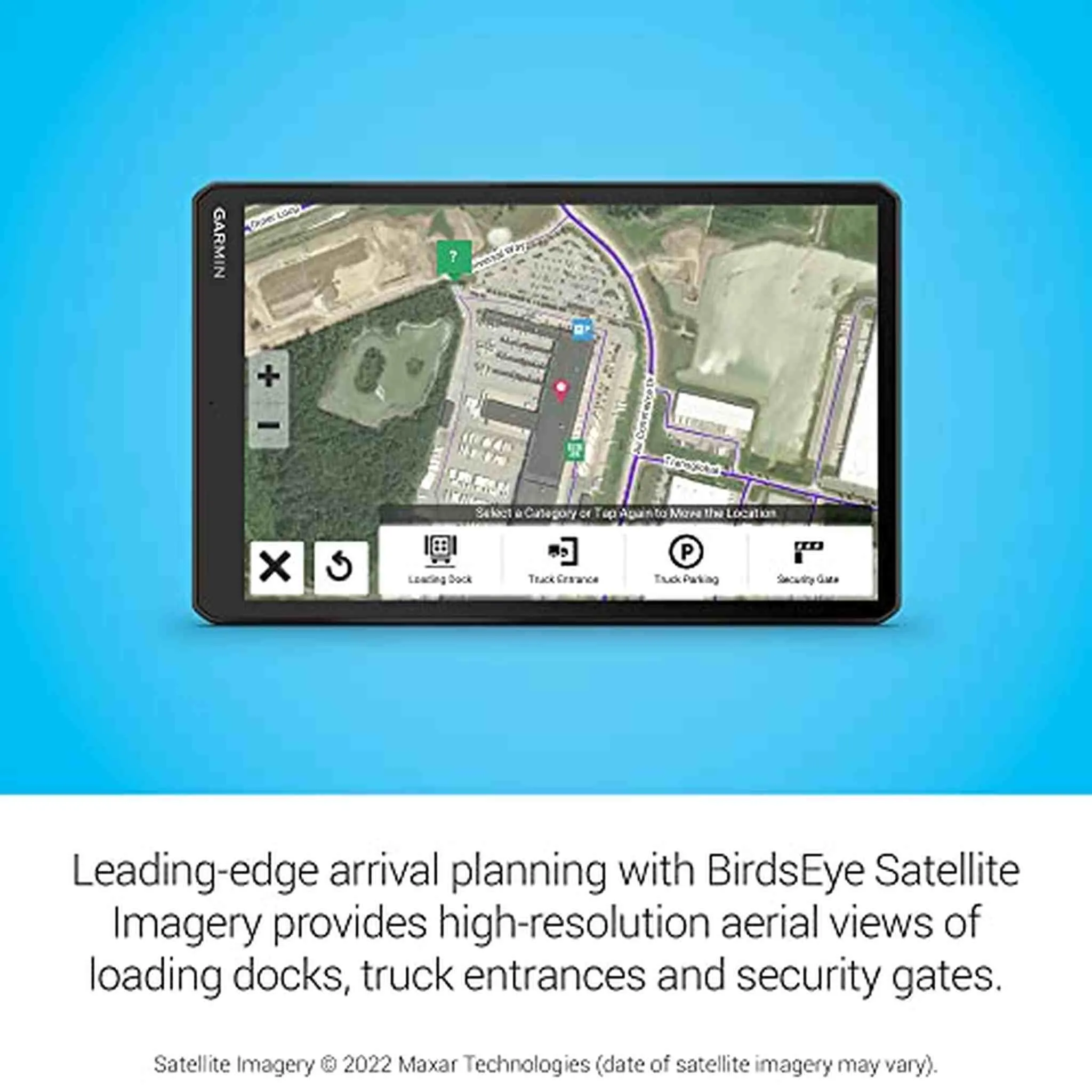 Garmin dēzl™ OTR1010, Extra-Large, Easy-to-Read 10” GPS Truck Navigator, Custom Truck Routing, High-Resolution Birdseye Satellite Imagery, Directory of Truck & Trailer Services