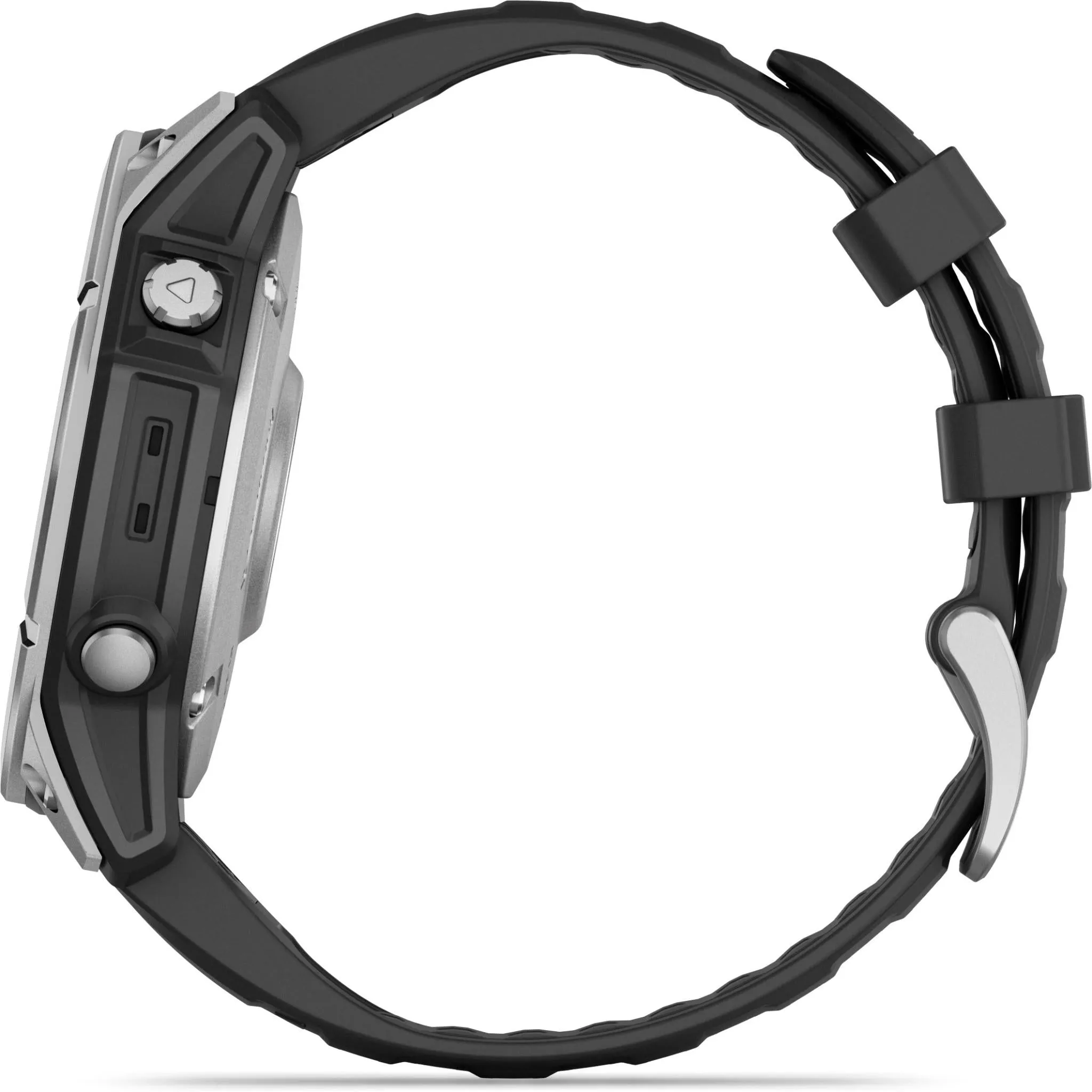 Garmin fenix® E 47mm Stainless Steel with Black Band
