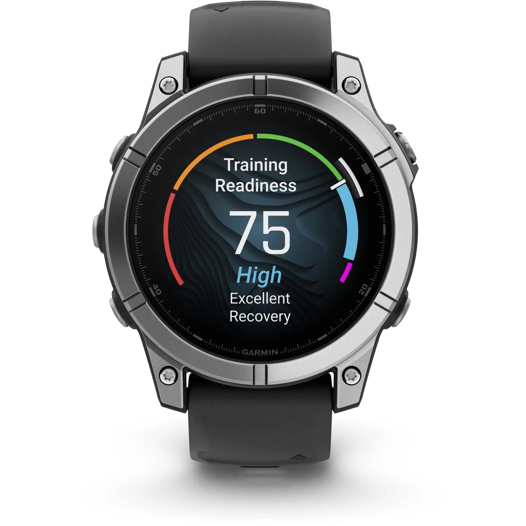 Garmin fenix® E 47mm Stainless Steel with Black Band