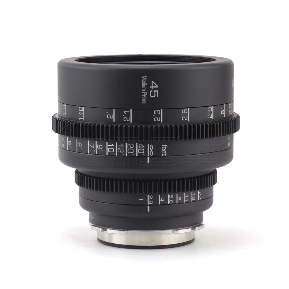 G.L OPTICS Medium Prime 45mm T2.8 Mamiya 645N Rehoused Lens
