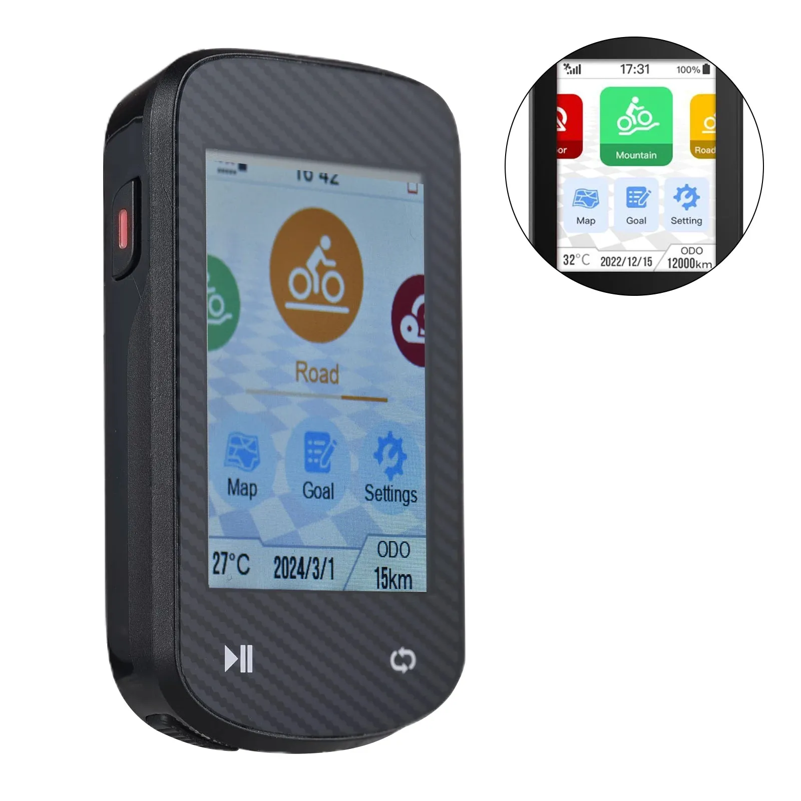GPS Bike Computer Wireless Waterproof GLONASS ANT  Sensor and BT Compatible Offline Maps Gyroscope Touchscreen Bicycle Computer
