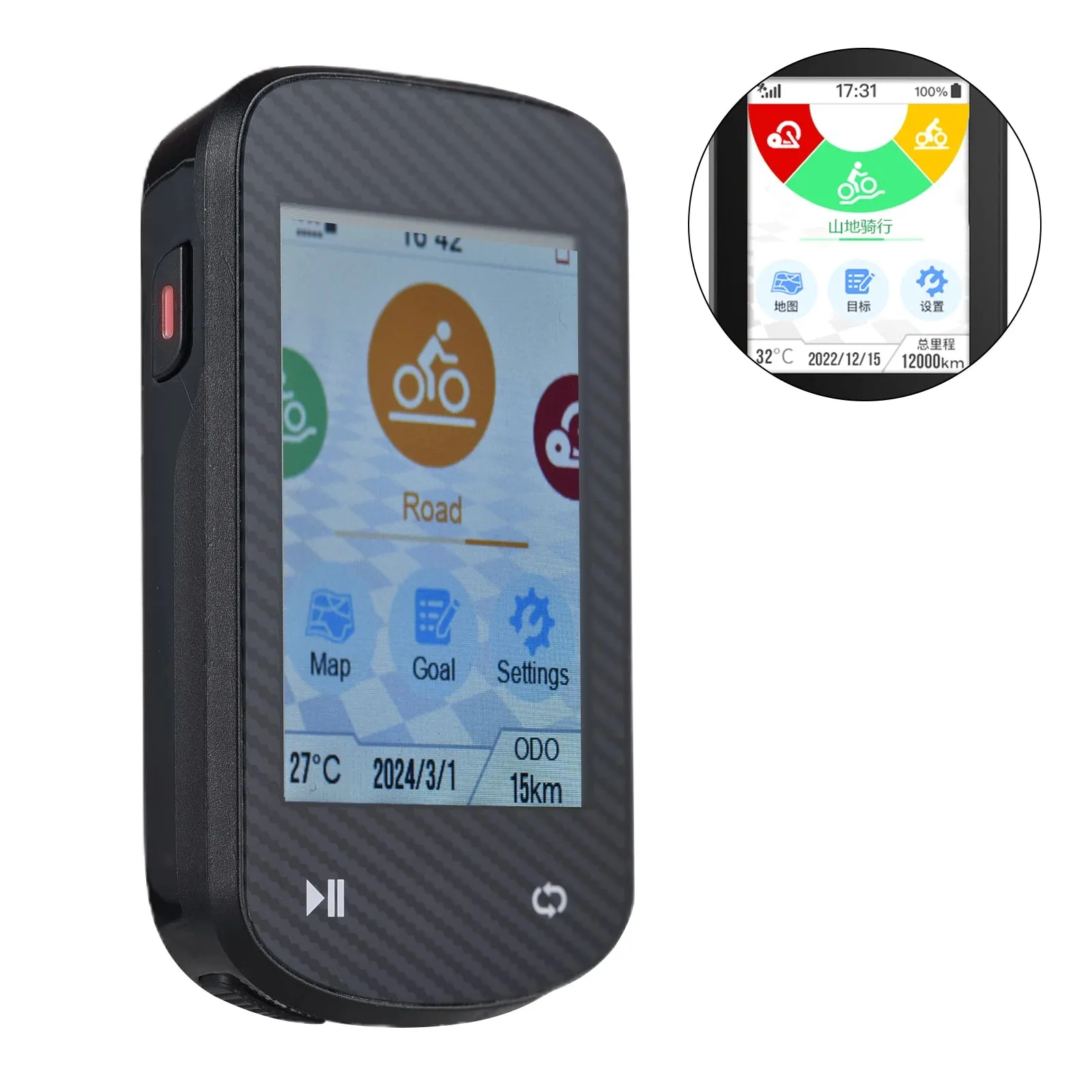 GPS Bike Computer Wireless Waterproof GLONASS ANT  Sensor and BT Compatible Offline Maps Gyroscope Touchscreen Bicycle Computer