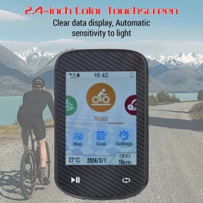 GPS Bike Computer Wireless Waterproof GLONASS ANT  Sensor and BT Compatible Offline Maps Gyroscope Touchscreen Bicycle Computer