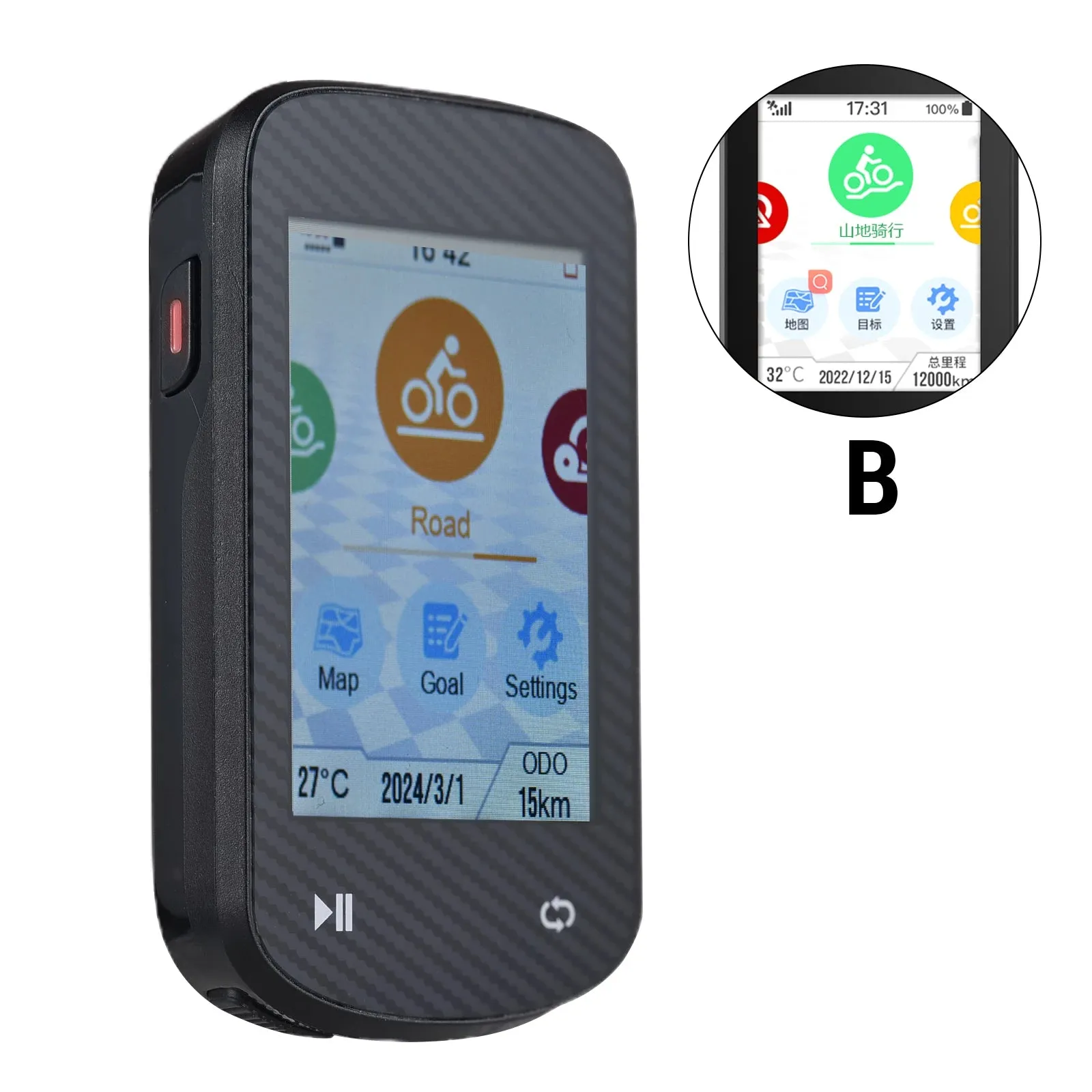 GPS Bike Computer Wireless Waterproof GLONASS ANT  Sensor and BT Compatible Offline Maps Gyroscope Touchscreen Bicycle Computer