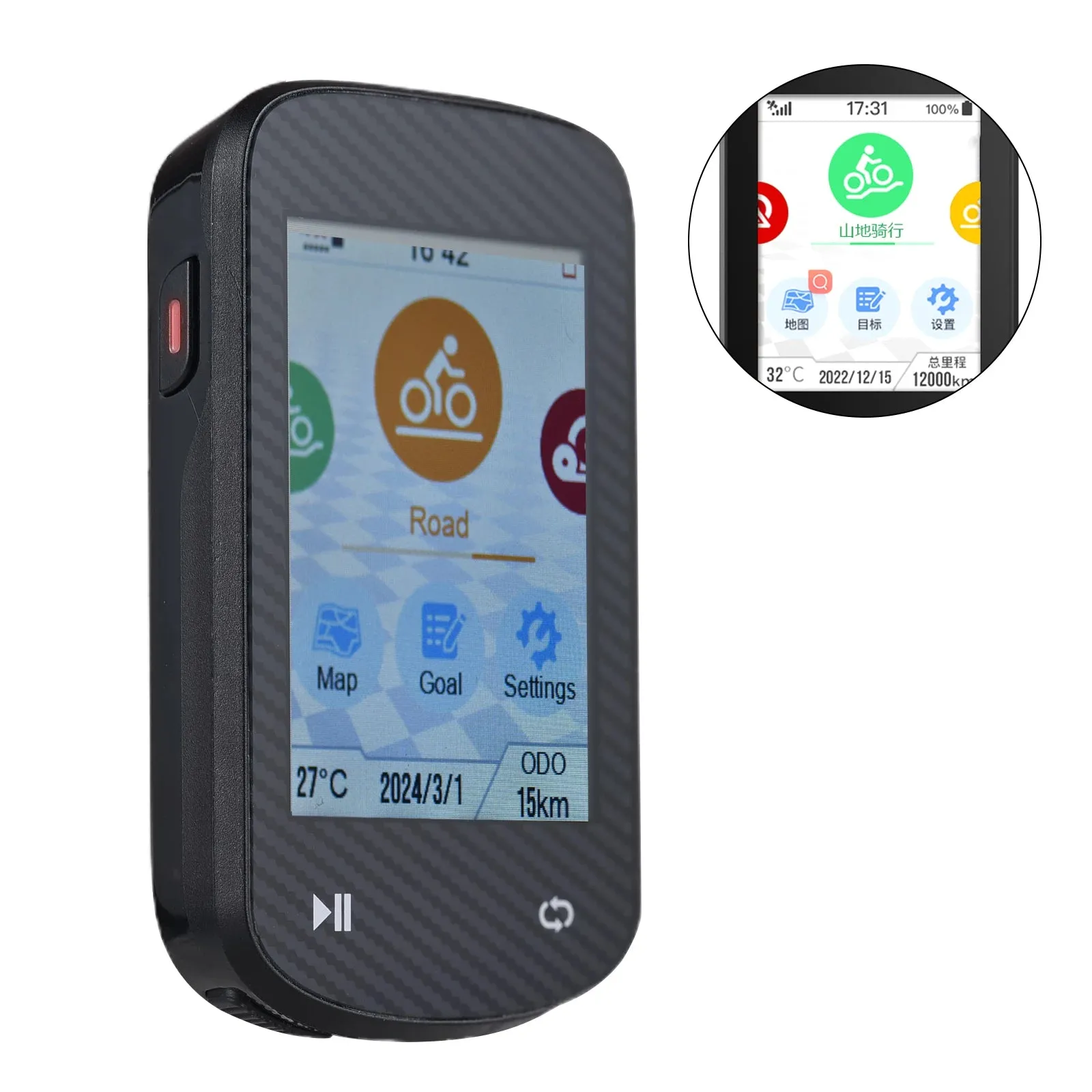 GPS Bike Computer Wireless Waterproof GLONASS ANT  Sensor and BT Compatible Offline Maps Gyroscope Touchscreen Bicycle Computer