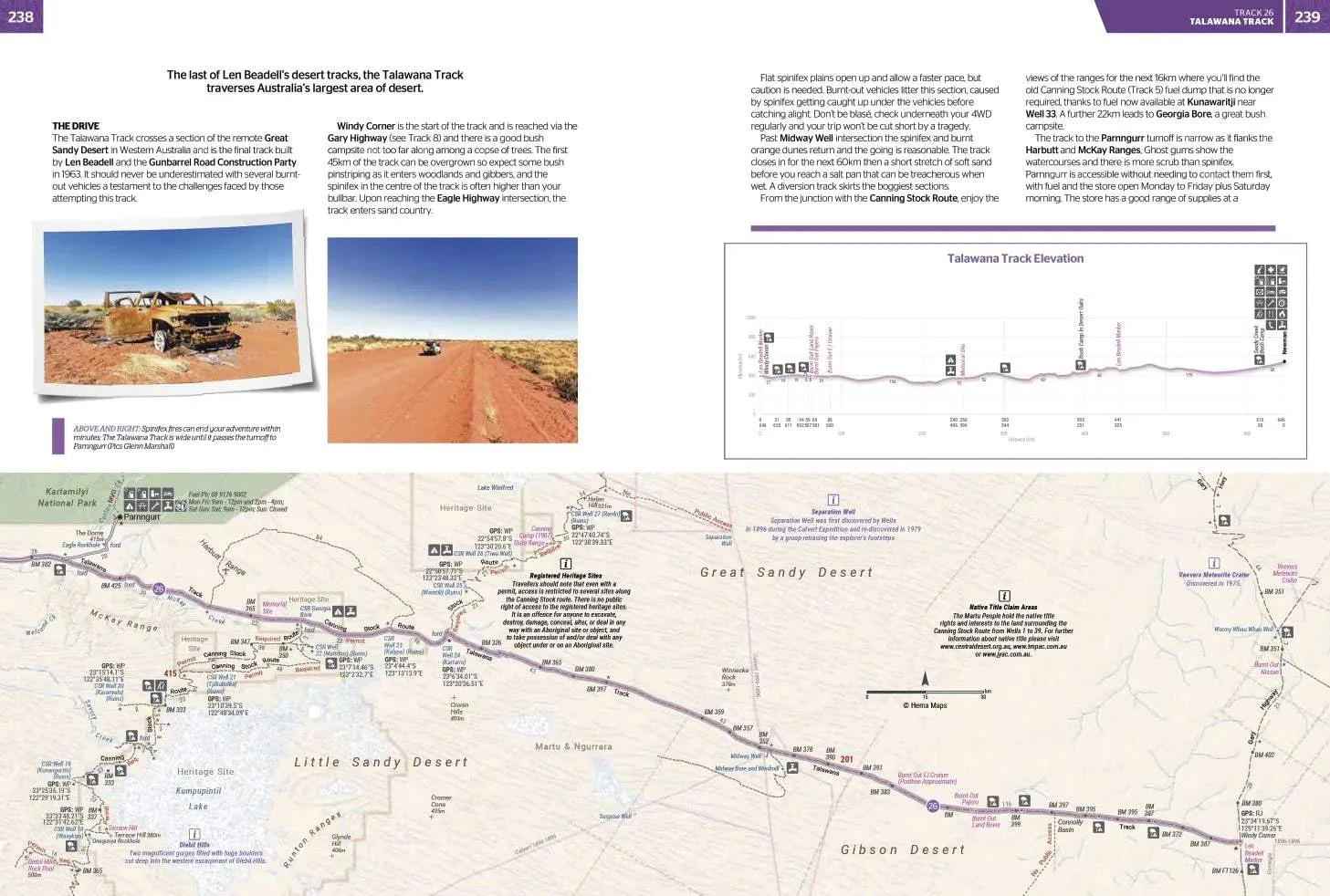 Great Desert Tracks Atlas & Giude (6th Edition) by Hema Maps