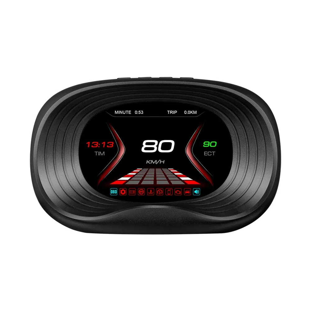 HD Car Hud Head Up Display Obd System Speedometer Speed Alarm