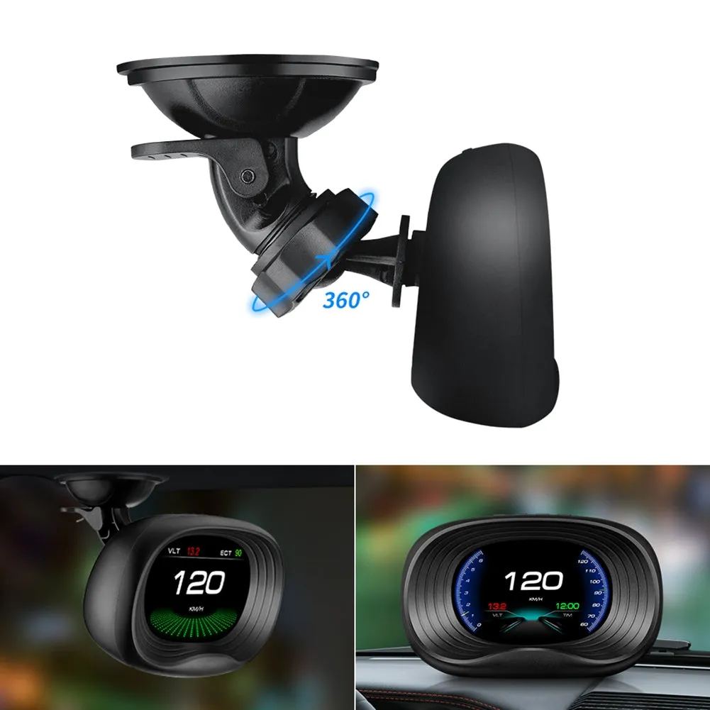 HD Car Hud Head Up Display Obd System Speedometer Speed Alarm
