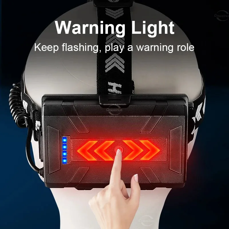 High Power Fishing Headlamp Rechargeable Light Headlight Camping Hiking Led Head Flashlights Can Be Used As A Power Bank