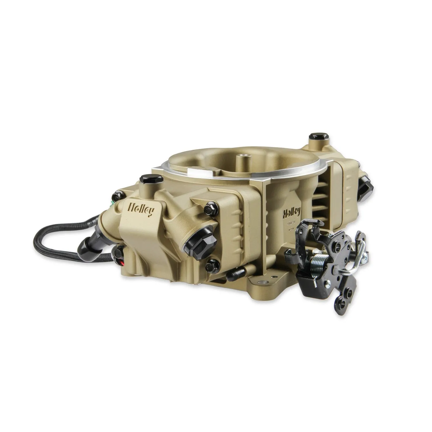 Holley EFI Terminator X Stealth Throttle Body Fuel Injection - Square Bore - Gold - GM LS-Series 550-1062