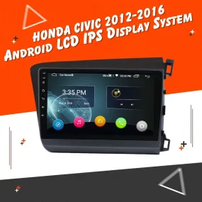 Honda Civic Rebirth Android LCD Black 9 Inches - Model 2012-2016