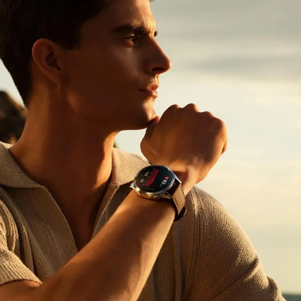 Huawei Watch GT 4 ARA-B19 (41mm - GPS) Black Stainless Steel Case With Black Fluoroelastomer Strap