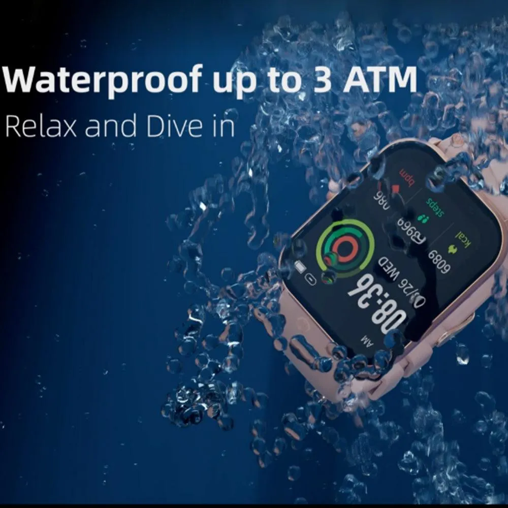 IMILAB W01 Smart Watch Black Case With Black Strap