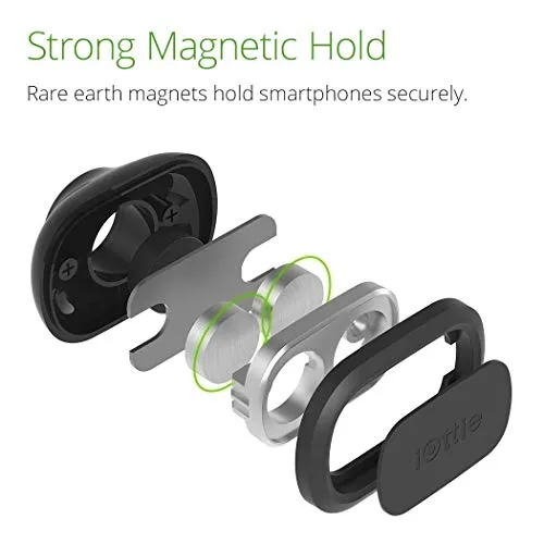 iOttie ITap 2 Magnetic Dashboard Car Mount Holder || Cradle for IPhone Xs Max R 8 Plus 7 Samsung Galaxy S10 E S9 S8 Plus Edge Note 9 & Other Smartphones