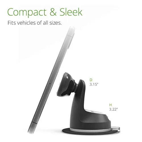 iOttie ITap 2 Magnetic Dashboard Car Mount Holder || Cradle for IPhone Xs Max R 8 Plus 7 Samsung Galaxy S10 E S9 S8 Plus Edge Note 9 & Other Smartphones