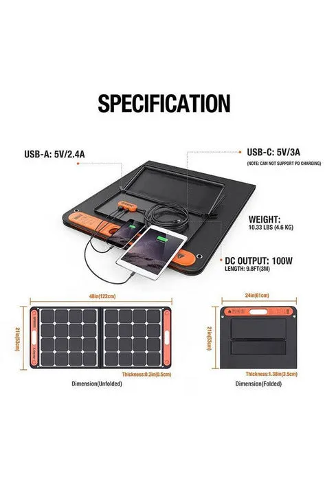 Jackery Solar Saga 100W Solar Panel