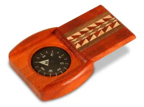 Large Padauk Compass Box - Sprockets Inlay