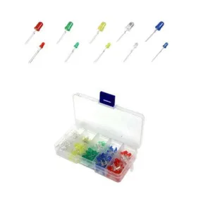 LEDs Assorted Colors - 3mm &  5mm, 200pcs (KIT-LED200)