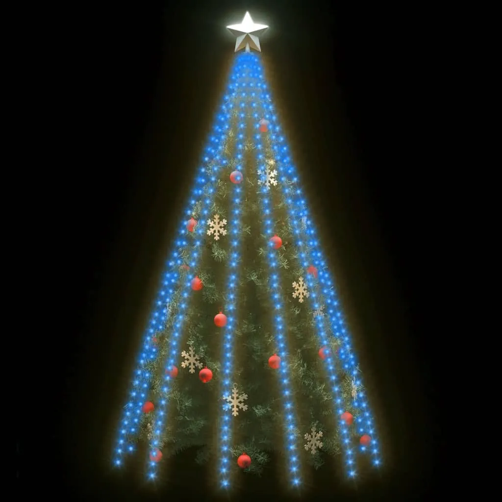 Lichterkette mit 500 LEDs Blau 500 cm Innen Außen