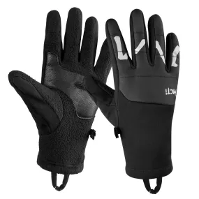 MCTi Winter Gloves Touchscreen Warm Fleece Lining Goatskin Leather Palm for Men Women Running Cycling