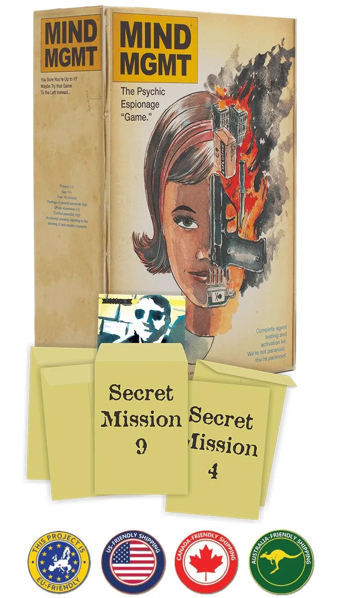 Mind MGMT: The Psychic Espionage “Game.” (DELUXE)    Secret Missions