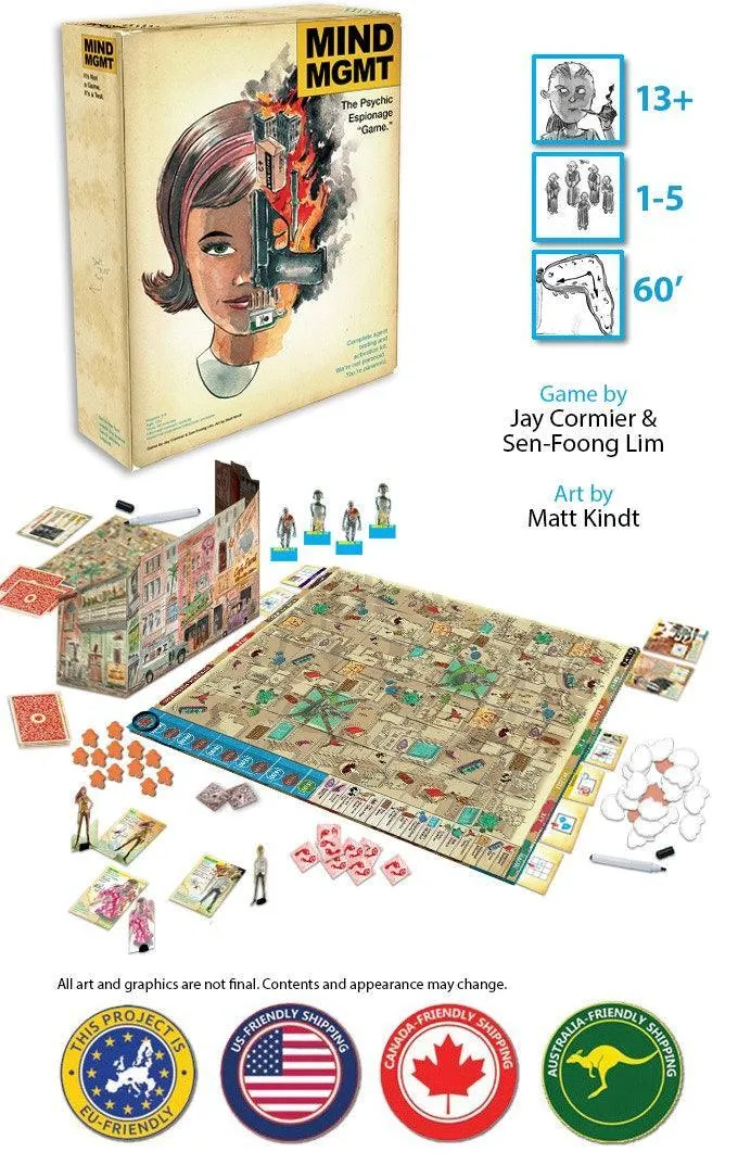 Mind MGMT: The Psychic Espionage “Game.” (DELUXE)    Secret Missions