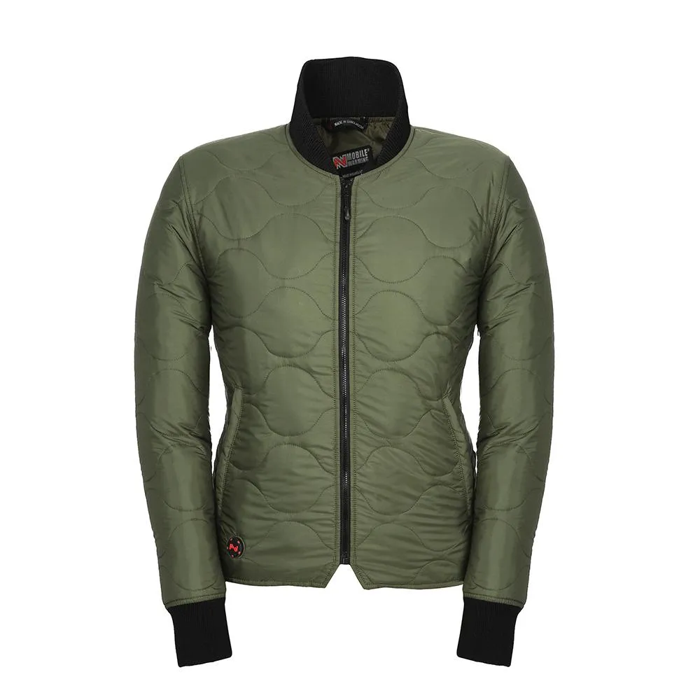 Mobile Warming MWJ18W05-21-03 Bluetooth Heated Women Jacket, 7.4V, Olive, Medium