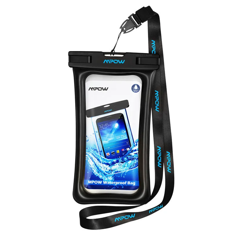 Mpow IPX8 Waterproof Bag Case Universal 6.5 inch Mobile Phone Bag Swim Case Take Photo Under water For iPhone Xs Samsung Huawei