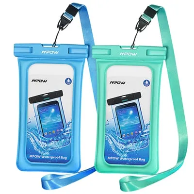 Mpow IPX8 Waterproof Bag Case Universal 6.5 inch Mobile Phone Bag Swim Case Take Photo Under water For iPhone Xs Samsung Huawei