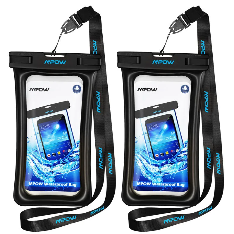Mpow IPX8 Waterproof Bag Case Universal 6.5 inch Mobile Phone Bag Swim Case Take Photo Under water For iPhone Xs Samsung Huawei