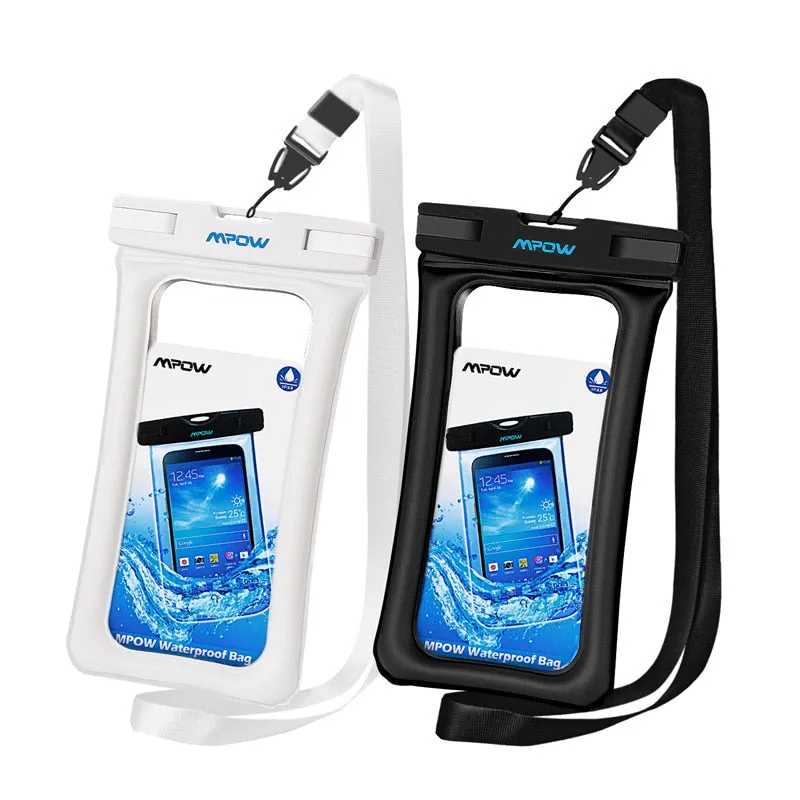 Mpow IPX8 Waterproof Bag Case Universal 6.5 inch Mobile Phone Bag Swim Case Take Photo Under water For iPhone Xs Samsung Huawei