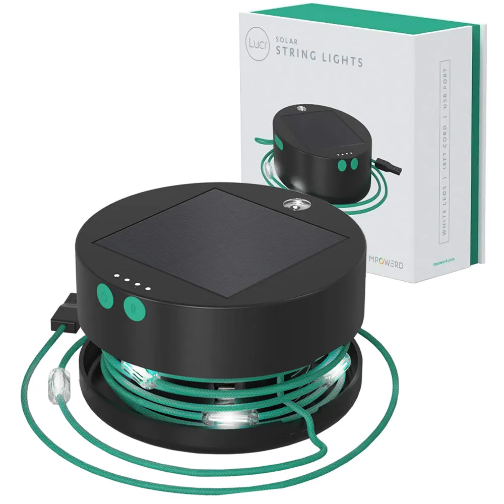 MPOWERD Luci Solar String Lights & Mobile Charger