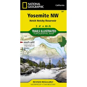 National Geographic Maps: Yosemite NW: Hetch Hetchy Reservoir Map