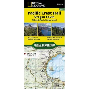 National Geographic Pacific Crest Trail: Oregon South Map [Willamette Pass to Siskiyou Summit]