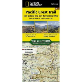 National Geographic Pacific Crest Trail: San Gabriel and San Bernardino Mountains Map [Vasquez Rocks to San Gorgonio Pass]