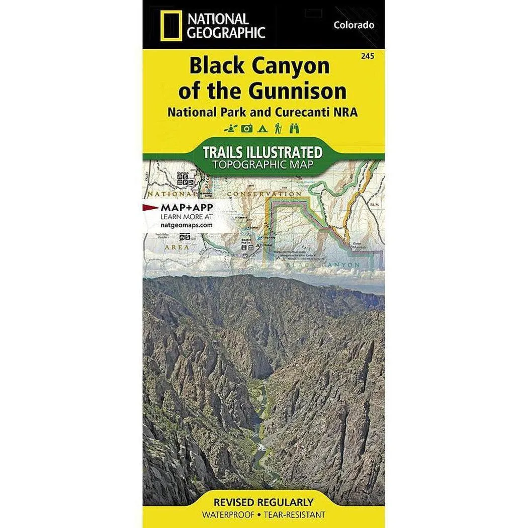 National Geographic Trails Illustrated Black Canyon of the Gunnison National Park Map [Curecanti National Recreation Area]
