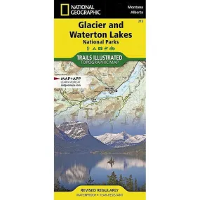 National Geographic Trails Illustrated Glacier and Waterton Lakes National Parks Map