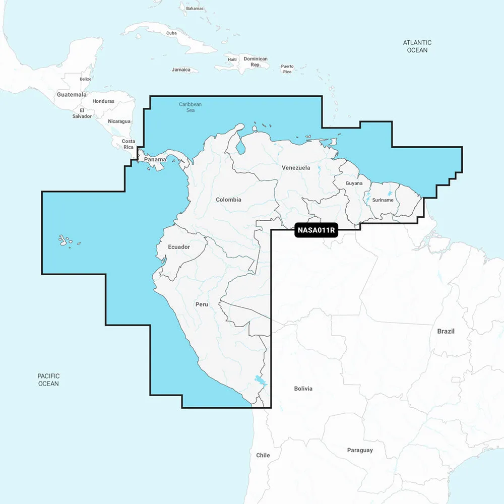 Navionics NASA011R - South America North - Navionics  [010-C1460-30]