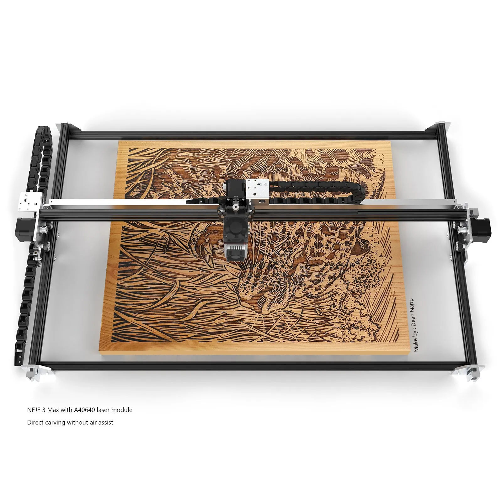 NEJE 3 MAX: LARGE AREA PROFESSIONAL DIODE LASER ENGRAVER AND CUTTTER