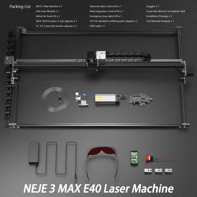NEJE 3 MAX: LARGE AREA PROFESSIONAL DIODE LASER ENGRAVER AND CUTTTER