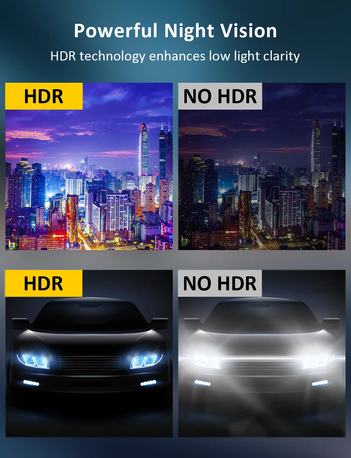 NexiGo D90 4K Mirror Dash Cam with Dual Sony Sensors