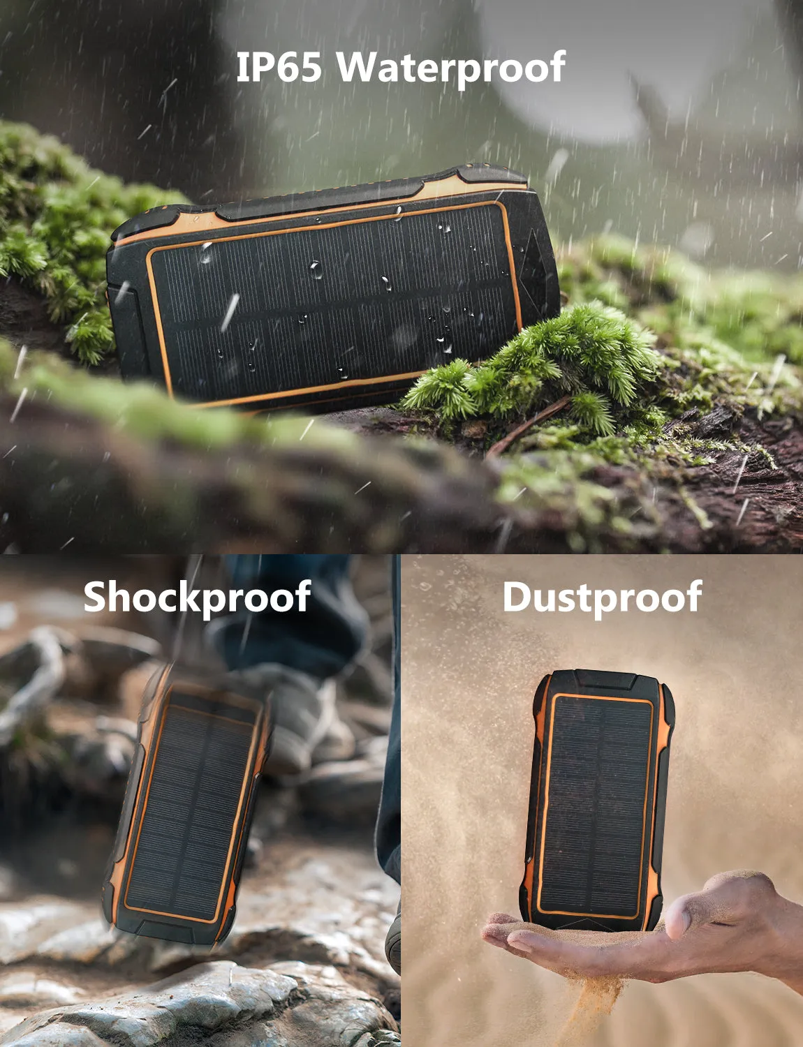 NexiGo E21 Solar Power Bank 20000mAh