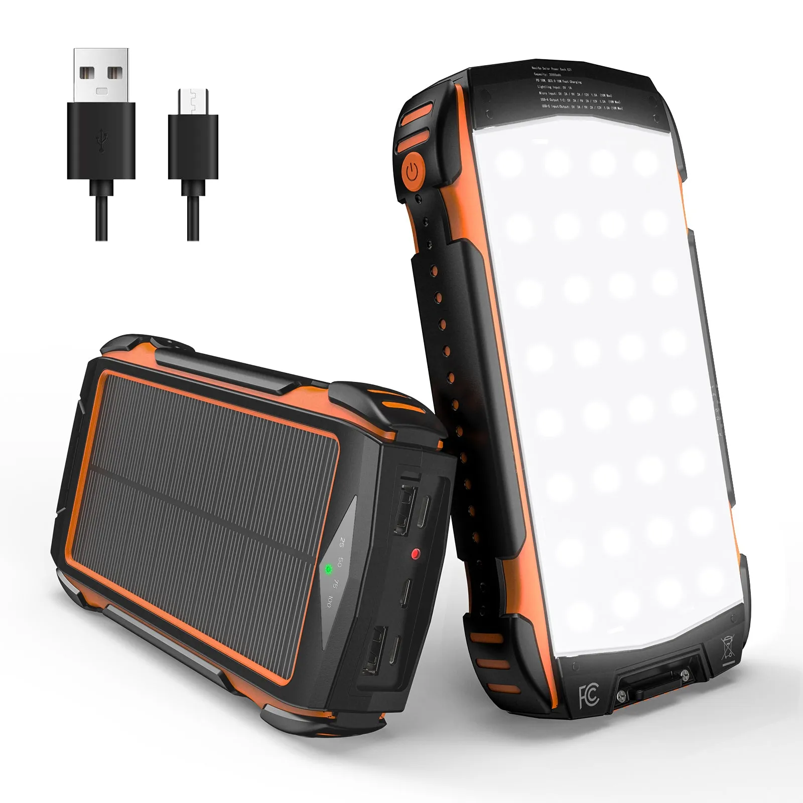 NexiGo E21 Solar Power Bank 20000mAh