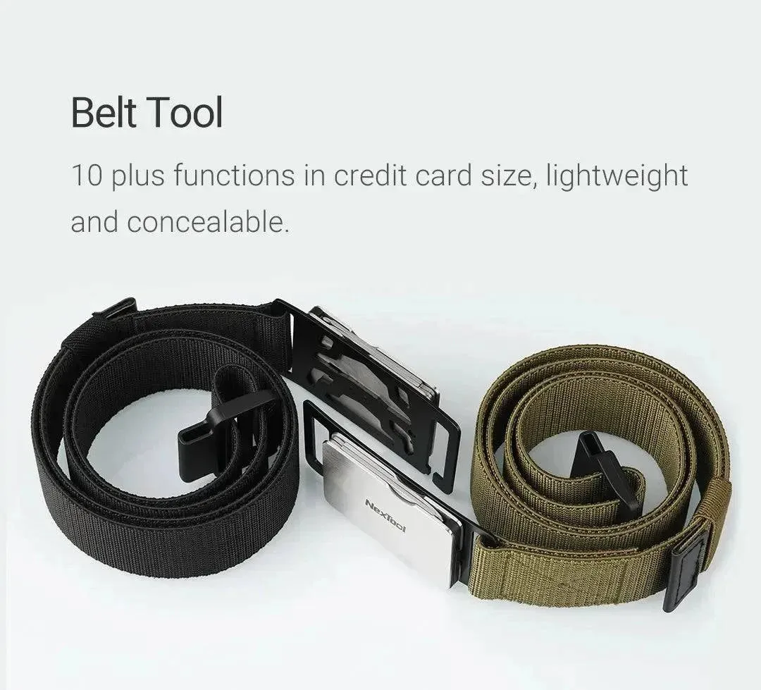 NexTool Outdoor Multi Functional Men Waist Belt Buckle Repair Tool Screwdrivers Scissors File Bottle Opener SIM Card Pin Remover