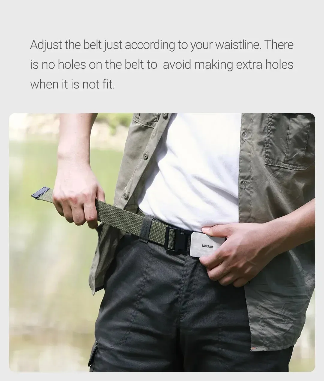 NexTool Outdoor Multi Functional Men Waist Belt Buckle Repair Tool Screwdrivers Scissors File Bottle Opener SIM Card Pin Remover