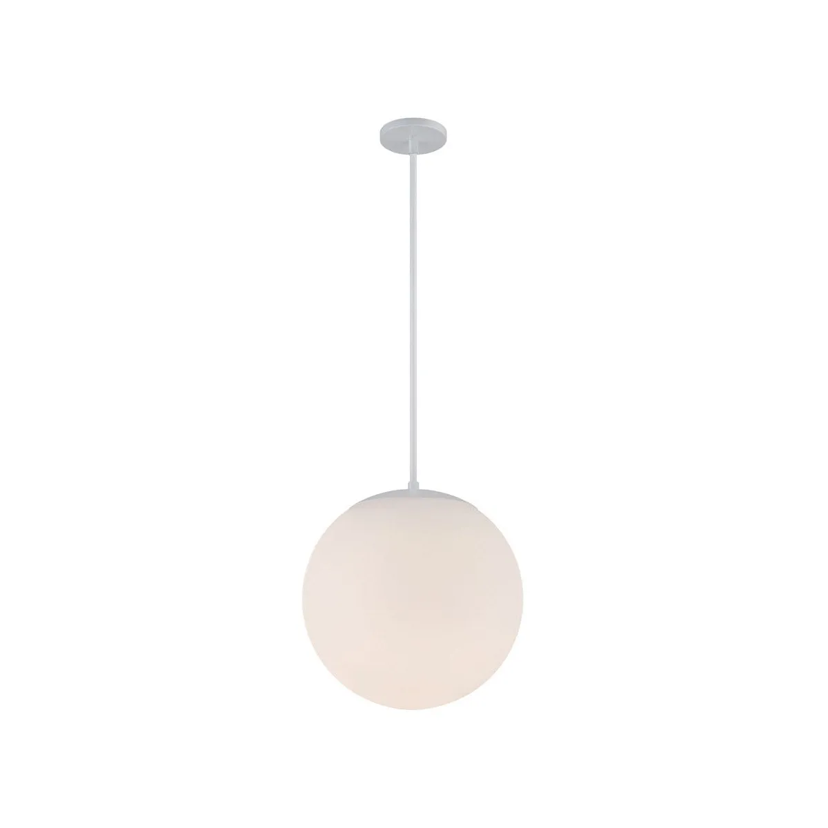 Niveous 14 In LED Pendant Light White Finish