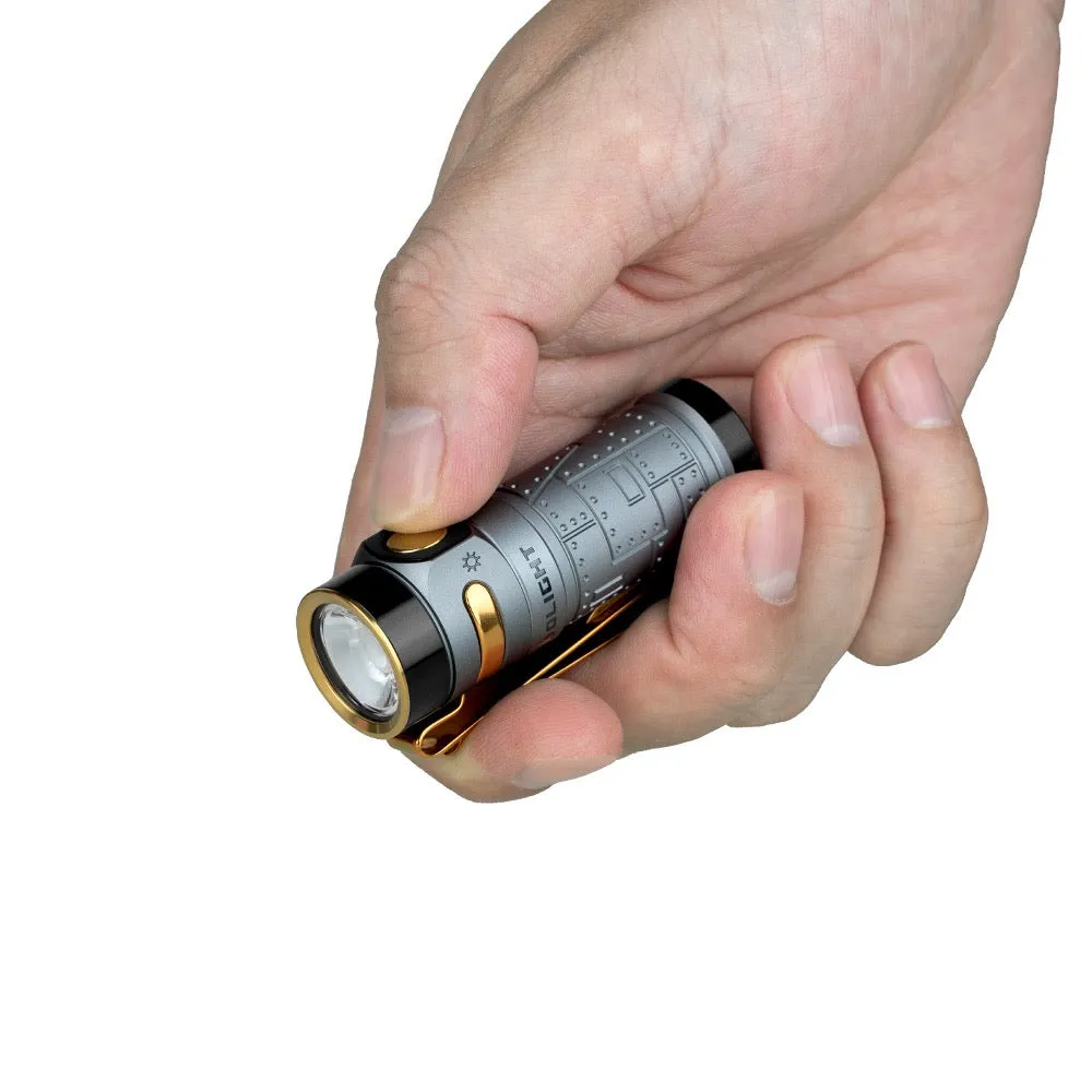 Olight Baton 4 Premium 1300 Lumen Rechargeable EDC Flashlight w/ Charging Case - Fighter Pilot