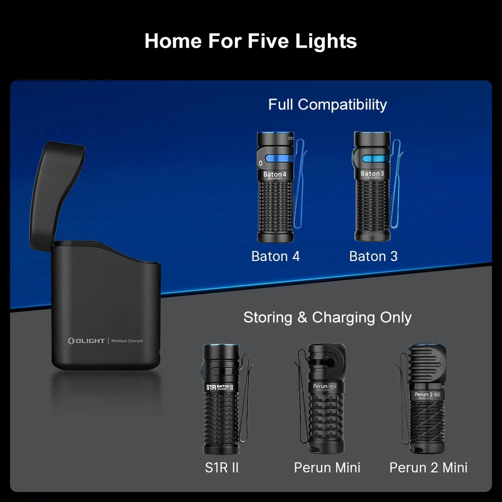 Olight Baton 4 Premium 1300 Lumen Rechargeable EDC Flashlight w/ Charging Case - Fighter Pilot